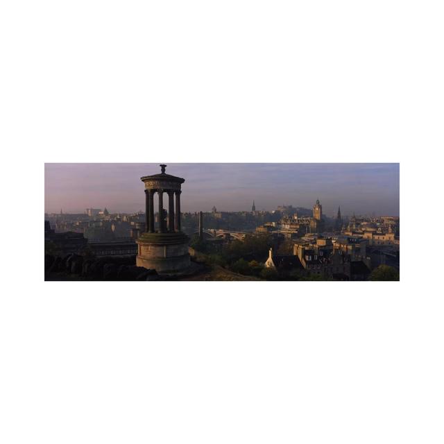 Dugald Stewart Monument With City Centre In The Background, Edinburgh, Scotland, United Kingdom - Wrapped Canvas Panoramic Print Ebern Designs Size: 4 on Productcaster.