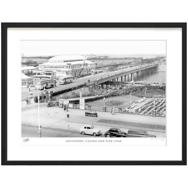 'Southport, Casino and Pier C1960' by Francis Frith - Picture Frame Photograph Print on Paper The Francis Frith Collection Size: 28cm H x 36cm W x 2.3 on Productcaster.