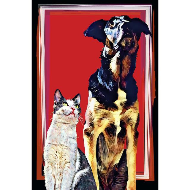 Pop Dog XV by Kim Curinga - Wrapped Canvas Graphic Art Print Marlow Home Co. Size: 30cm H x 20cm W on Productcaster.