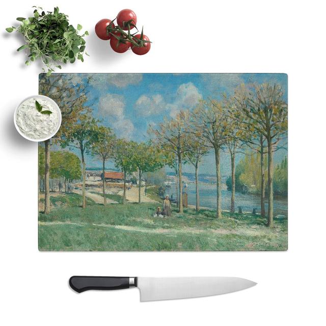 View of Marly from Coeur-Volant by Alfred Sisley Chopping Board East Urban Home Size: 0.4cm H x 28.5cm W x 39cm L on Productcaster.