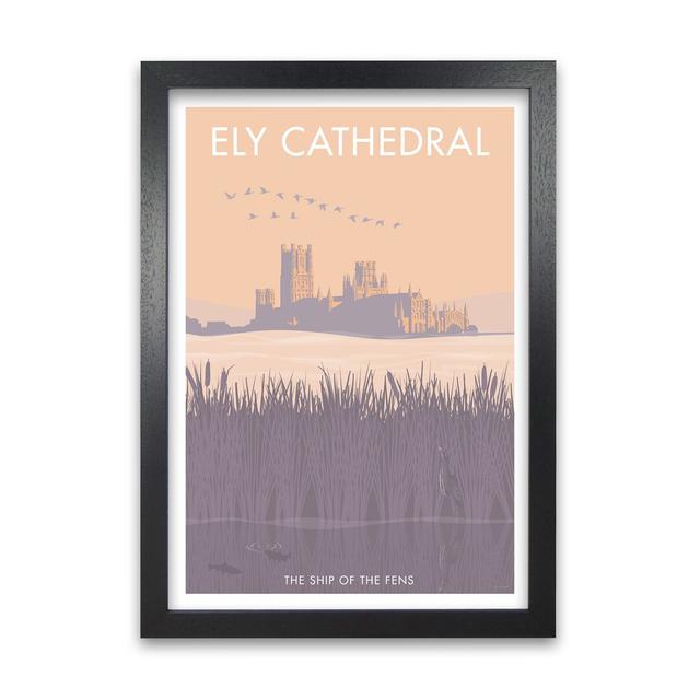 Ely Cathedral by Stephen Millership - Print East Urban Home Frame Options: Black, Size: 42 cm H x 29.7 cm W x 5 cm D on Productcaster.