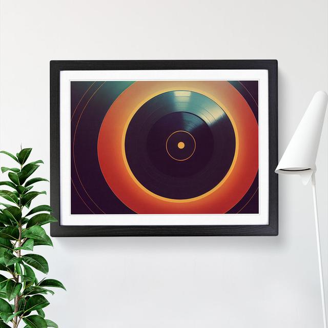 Captivating Vinyl Record Art - Picture Frame Graphic Art Latitude Run Size: 34cm H x 46cm W x 2cm D, Format: Black on Productcaster.