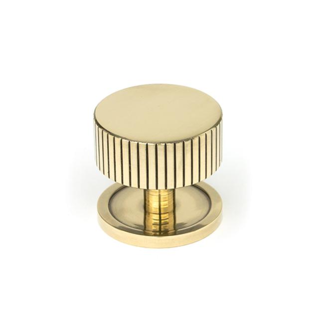 Matt Black Judd Cabinet Knob - 32Mm (Plain) From The Anvil Size: 4 cm, Finish: Aged Brass on Productcaster.