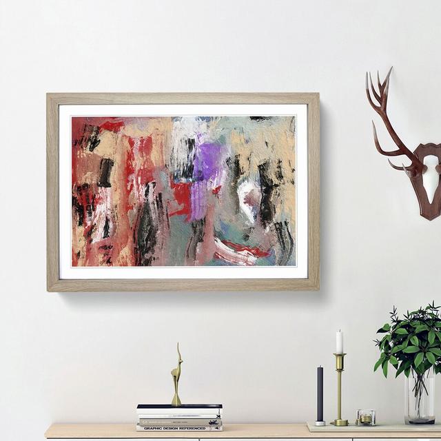 Abstract Vol.281 by S.Johnson - Picture Frame Painting Print on Paper East Urban Home Frame Option: Oak Framed, Size: 45cm H x 63cm W x 2cm D on Productcaster.