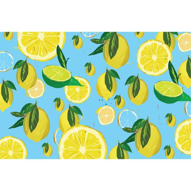 Lemon Pattern by Dusan Stankovic - Print Brambly Cottage Size: 30cm H x 46cm W on Productcaster.