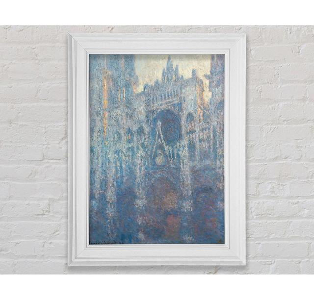 Monet The Portal Of Rouen Cathedral In Morning Light Framed Print Ophelia & Co. Size: 29.7cm H x 21cm W x 8cm D, Format: Natural Framed Paper on Productcaster.