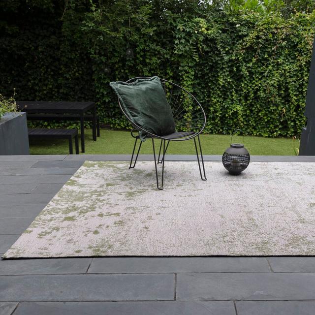 Hermitage Green/Grey Indoor/Outdoor Rug Borough Wharf Rug Size: Rectangle 200 x 290cm on Productcaster.