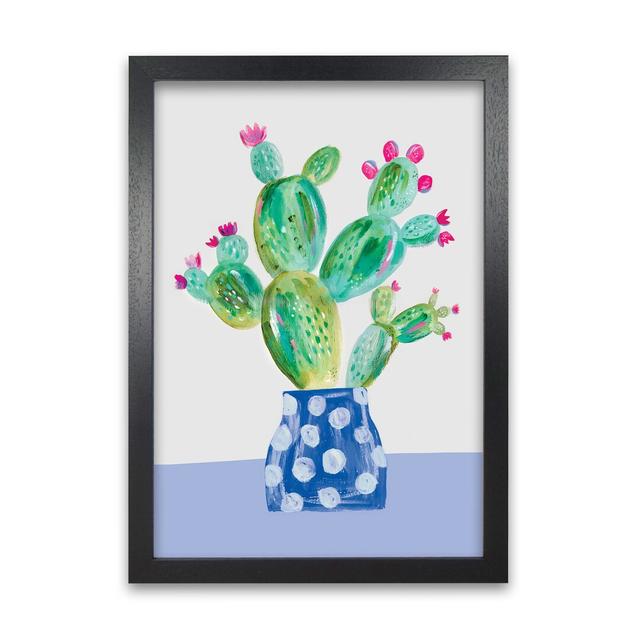 Prickly Pear by Laura Irwin - Print Isabelle & Max Size: 84cm H x 59.4cm W x 3cm D, Frame Option: Black Framed on Productcaster.