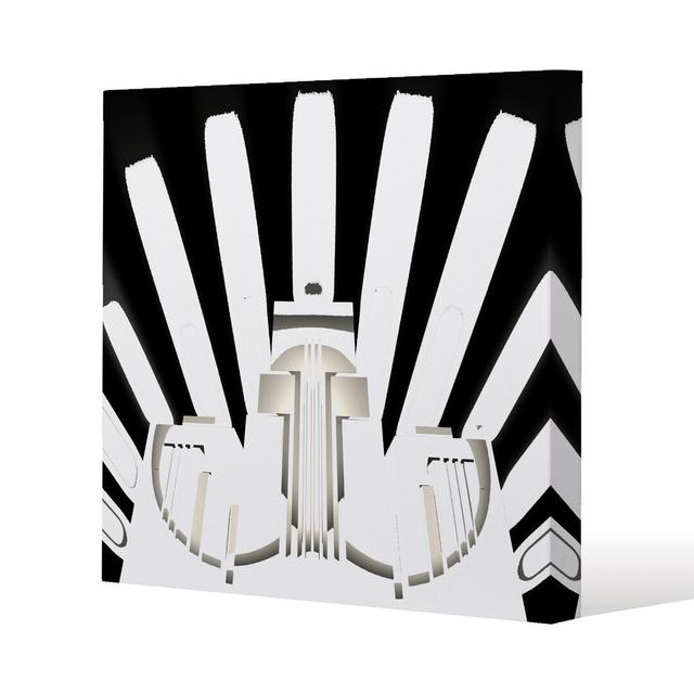 Art Deco Skyscraper In Black & White Canvas Print Andrew Lee on Productcaster.