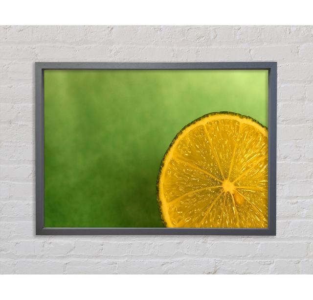 Lime Close Up Framed Print Bright Star Size: 59.7cm H x 84.1cm W x 3.3cm D on Productcaster.