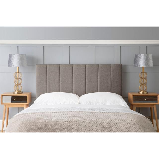 Euphemia Upholstered Headboard Etta Avenue Size: Single (3'), Upholstery: Slate on Productcaster.