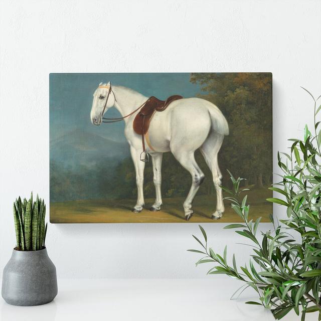 A Lady's Grey Hunter Horse by Jacques-Laurent Agasse - Wrapped Canvas Painting East Urban Home Size: 35cm H x 50cm W x 3cm D on Productcaster.