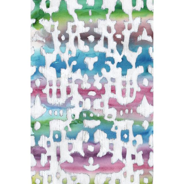 Watercolour Ikat I by Chariklia Zarris - Wrapped Canvas Print Bloomsbury Market Size: 30cm H x 20cm W on Productcaster.