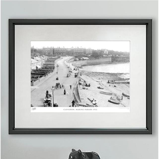 'Clevedon, Marine Parade 1913' - Picture Frame Photograph Print on Paper The Francis Frith Collection Size: 60cm H X 80cm W x 2cm D on Productcaster.