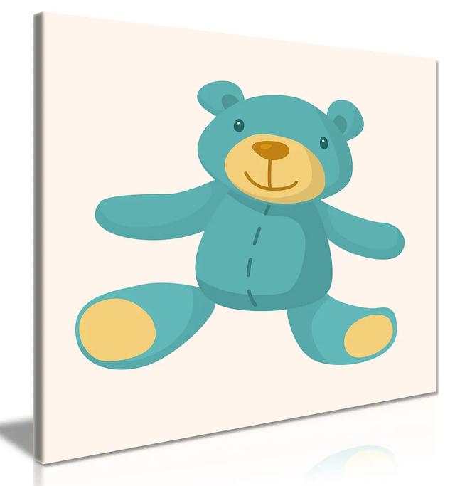 Baby Teddy Bear - Wrapped Canvas Print Zoomie Kids Size: 31cm H x 31cm W on Productcaster.