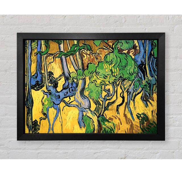 Van Gogh Tree Roots And Trunks by Vincent Van Gogh - Single Picture Frame Art Prints Bright Star Size: 100cm H x 141.4cm W x 3.4cm D on Productcaster.