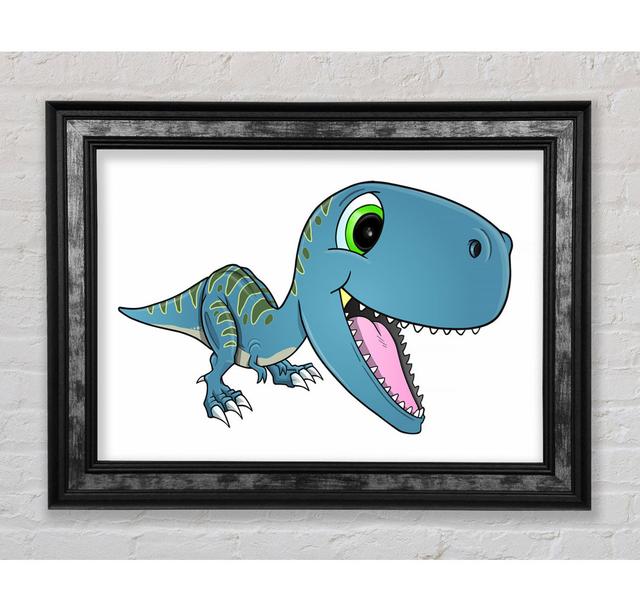 Happy Dinosaur - Print Bright Star Size: 100cm H x 141.4cm W x 8cm D on Productcaster.