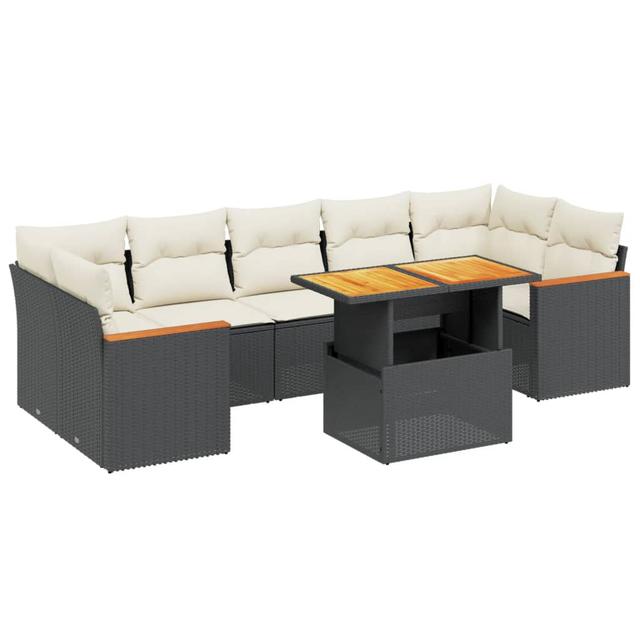 Vidaxl 8-Tlg. Garten-Sofagarnitur aus Polyrattan mit Kissen DEvidaxl Farbe des Kissens: Cremefarben on Productcaster.