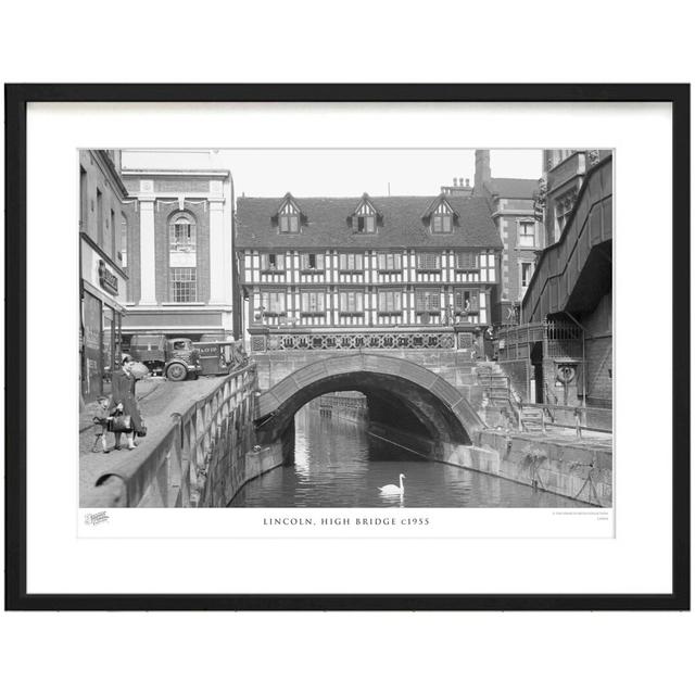 'Lincoln, High Bridge C1955' - Picture Frame Photograph Print on Paper The Francis Frith Collection Size: 43.5cm H x 53.4cm W x 2.3cm D on Productcaster.