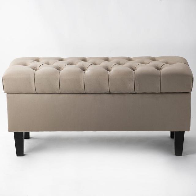 Upholstered Storage Bench bench4home Size: 47 cm H x 100 cm W x 35 cm D on Productcaster.