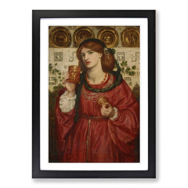 The Loving Cup by Dante Gabriel Rossetti - Picture Frame Painting East Urban Home Size: 48cm H x 36cm W x 2cm D, Frame Option: Black Framed on Productcaster.