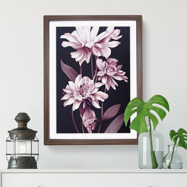 The Awesome Flowers - Single Picture Frame Print Marlow Home Co. Size: 64cm H x 46cm W x 2cm D, Frame Colour: Walnut Framed on Productcaster.