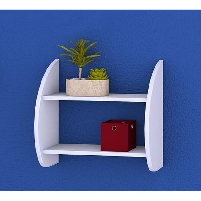 Arrindell Floating Shelf 17 Stories Size: 54cm H x 59cm W x 25cm D, Finish: White on Productcaster.