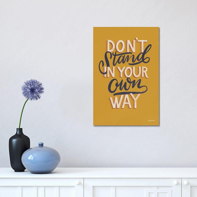 Encouraging Words - Stand by Becky Thorns - Wrapped Canvas Typography Happy Larry Size: 45.72cm H x 30.48cm W x 1.91cm D on Productcaster.