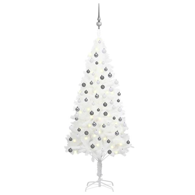 Artificial Christmas Tree with LEDs&Ball Set The Seasonal Aisle Size: 150cm H on Productcaster.