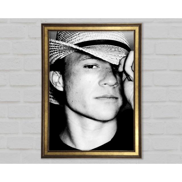 Heath Ledger Hat B N W - Print Ebern Designs Size: 59.7cm H x 42cm W x 1.5cm D on Productcaster.