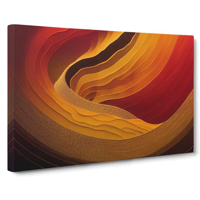 Dreamy Abstract - Wrapped Canvas Graphic Art Metro Lane Size: 50cm H x 76cm W x 3cm D on Productcaster.