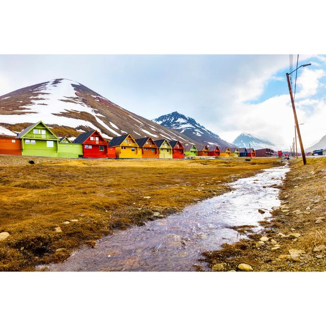 Colorful Wooden Houses At Longyearbyen In Svalbard by Kjekol - Wrapped Canvas Print Union Rustic Size: 61cm H x 91cm W x 3.8cm D on Productcaster.