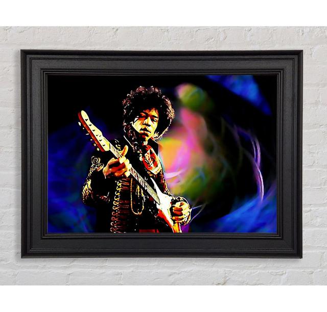 Jimi Hendrix Energy Field - Einzelner Bilderrahmen Kunstdrucke Rosalind Wheeler Größe: 29,7 cm H x 42 cm B on Productcaster.