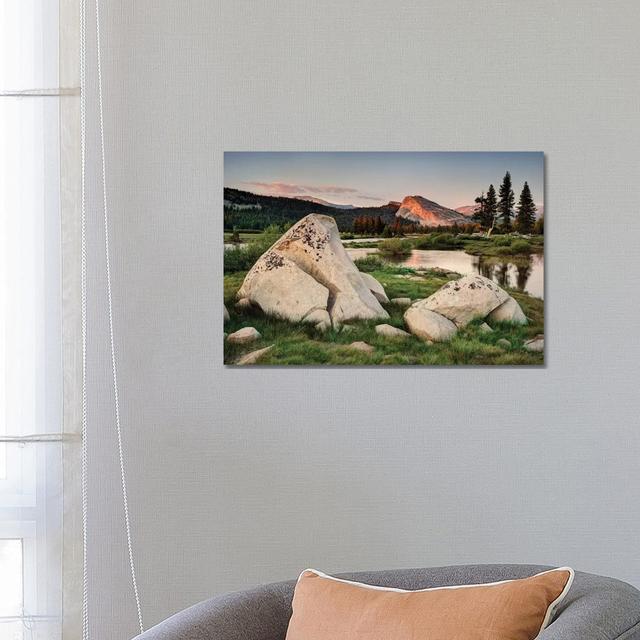 USA, California, Yosemite National Park. Lembert Dome and Tuolumne River Landscape by Jaynes Gallery - Wrapped Canvas Painting Alpen Home Size: 45.72c on Productcaster.