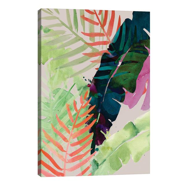 Electric Palms II - Wrapped Canvas Painting 17 Stories Size: 101.6cm H x 66.04cm W x 1.91cm D on Productcaster.