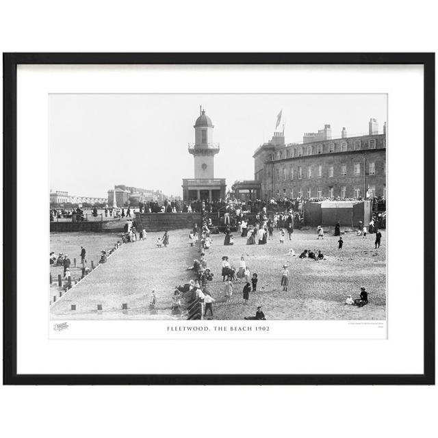 'Fleetwood, the Beach 1902' - Picture Frame Photograph Print on Paper The Francis Frith Collection Size: 40cm H x 50cm W x 2.3cm D on Productcaster.