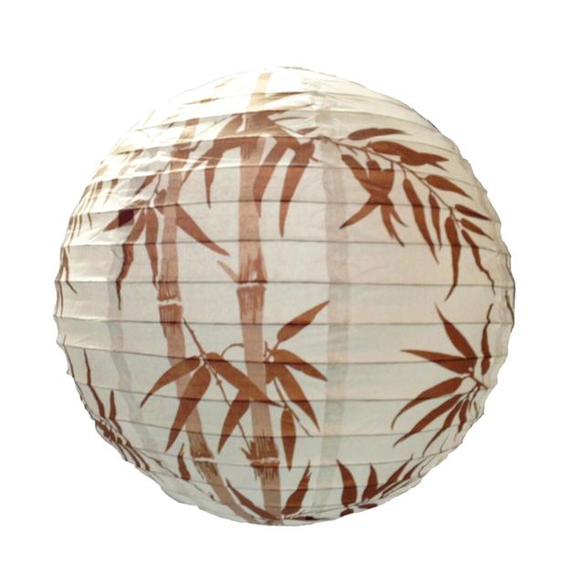 40cm Paper Sphere Pendant Shade Bay Isle Home Colour: White/Brown on Productcaster.