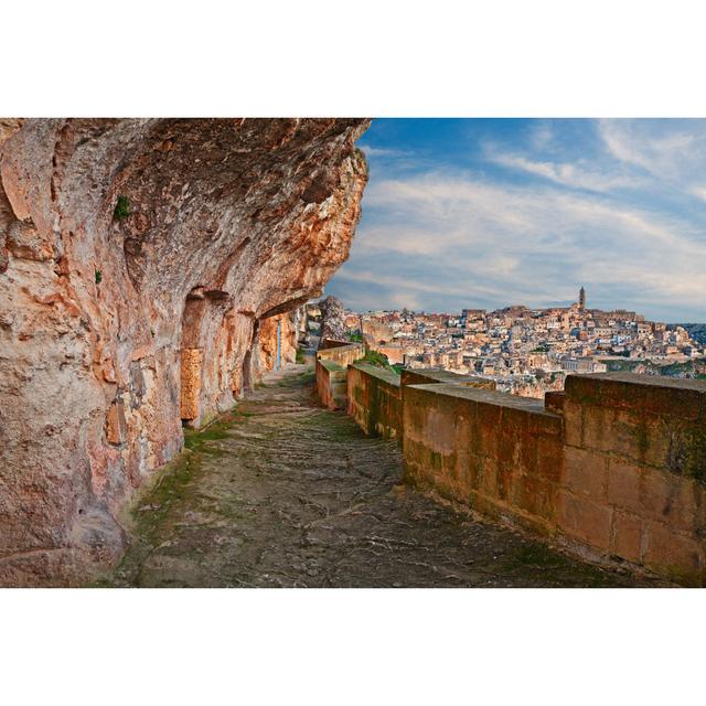 Sydnie Ancient Cave Houses by Ermess - Wrapped Canvas Print Latitude Run Size: 30cm H x 46cm W x 3.8cm D on Productcaster.