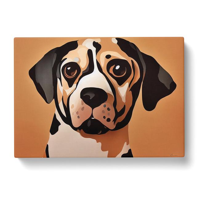 Dog Vol.1 - Wrapped Canvas Graphic Art Marlow Home Co. Size: 40cm H x 60cm W x 3cm D on Productcaster.