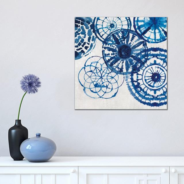 Shibori Rings II by Aimee Wilson - Wrapped Canvas Print Bloomsbury Market Size: 45.72cm H x 45.72cm W x 1.91cm D on Productcaster.