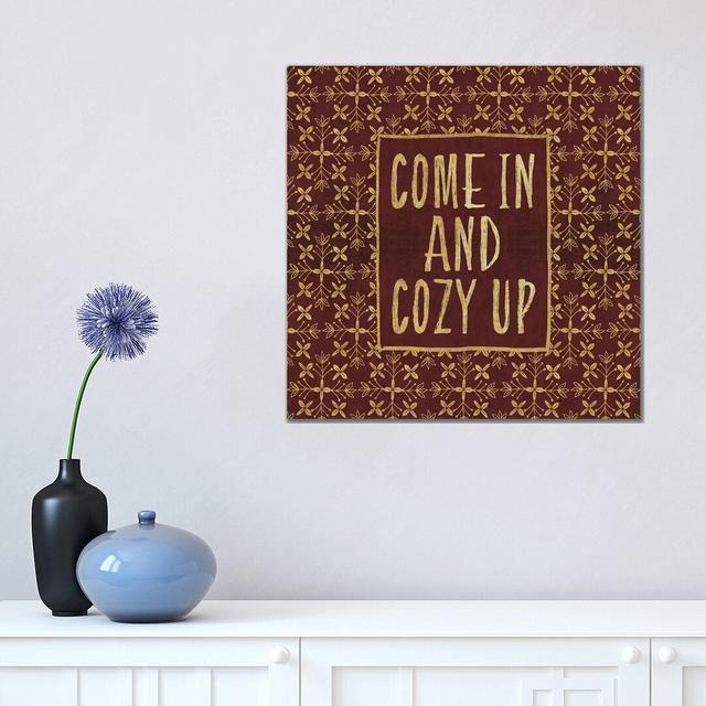 Cozy Up Happy Larry Size: 45.72cm H x 45.72cm W x 1.91cm D, Format: Wrapped Canvas on Productcaster.