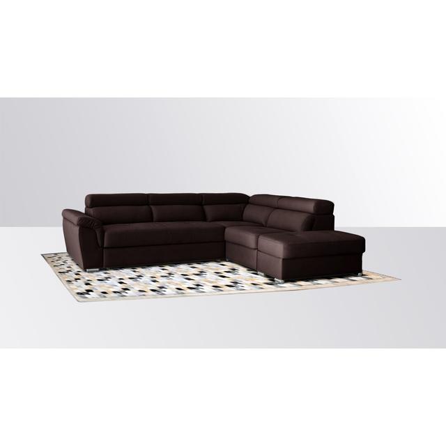 Ecksofa Maroney mit Bettfunktion Brayden Studio Polsterfarbe: Braun on Productcaster.