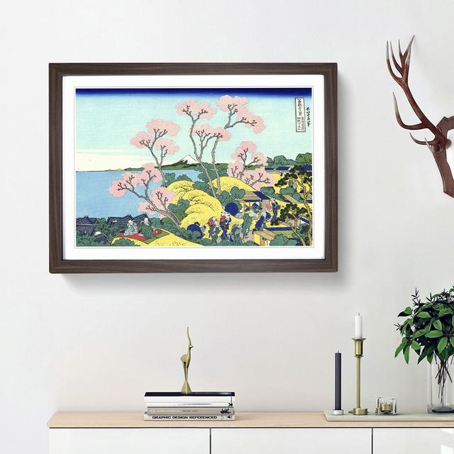 Gotenyama Hill Garden by Katsushika Hokusai - Picture Frame Painting Print East Urban Home Frame Option: Walnut Framed, Size: 36cm H x 48cm W x 2cm D on Productcaster.