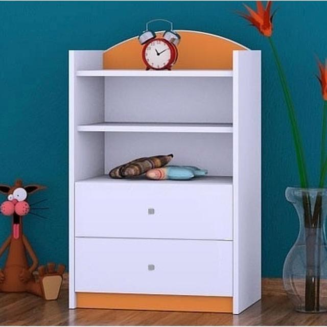 Hallie 96cm H Chip Resistant Kids Cube Isabelle & Max Colour: Orange, Size: 92cm H x 60cm W x 34cm D on Productcaster.