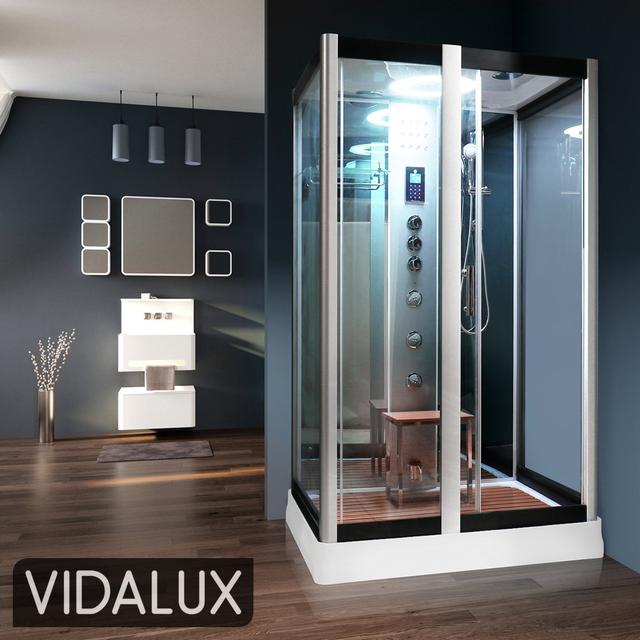 Vidalux Serenity Steam Shower 1200 x 900 Vidalux Colour: Mirror on Productcaster.