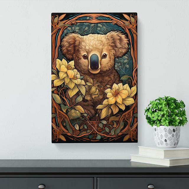 Koala Bear Nouveau - No Frame Print Alpen Home Size: 60cm H x 40cm W x 3cm D on Productcaster.