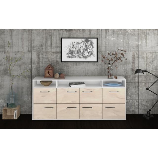 Sideboard Leisy LoftDesigns Farbe (Korpus/Front): Zeder/Weiß on Productcaster.