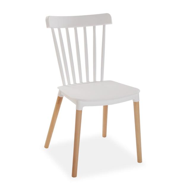 Barnsdall Solid Wood Dining Chair (Set of 4) Norden Home Colour: White on Productcaster.