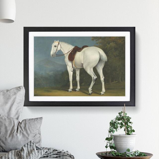 A Lady's Grey Hunter Horse by Jacques-Laurent Agasse - Picture Frame Painting East Urban Home Frame Option: Black Framed, Size: 36cm H x 48cm W x 2cm on Productcaster.