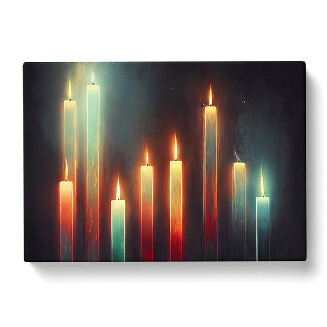 Candle Art Vol.2 - Wrapped Canvas Painting 17 Stories Size: 40cm H x 60cm W x 3cm D on Productcaster.